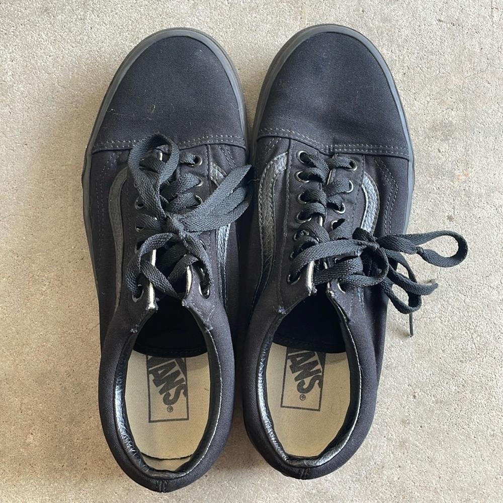 Vans shoes. Black, size US Men 9. Worn once.